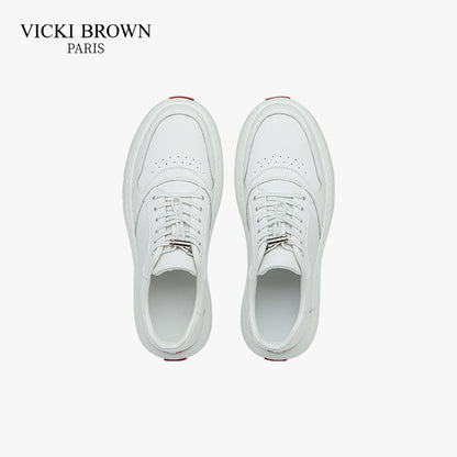 Breathable Casual Skate Shoes White/Brown