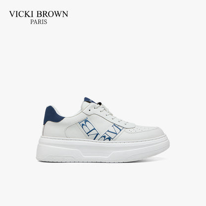 Logo Printed Skate Shoes White