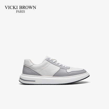 Wide Width Non-Slip Casual Skate Shoes White